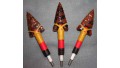 3 Obsidian Arrowheads for Modern Arrows SOLD